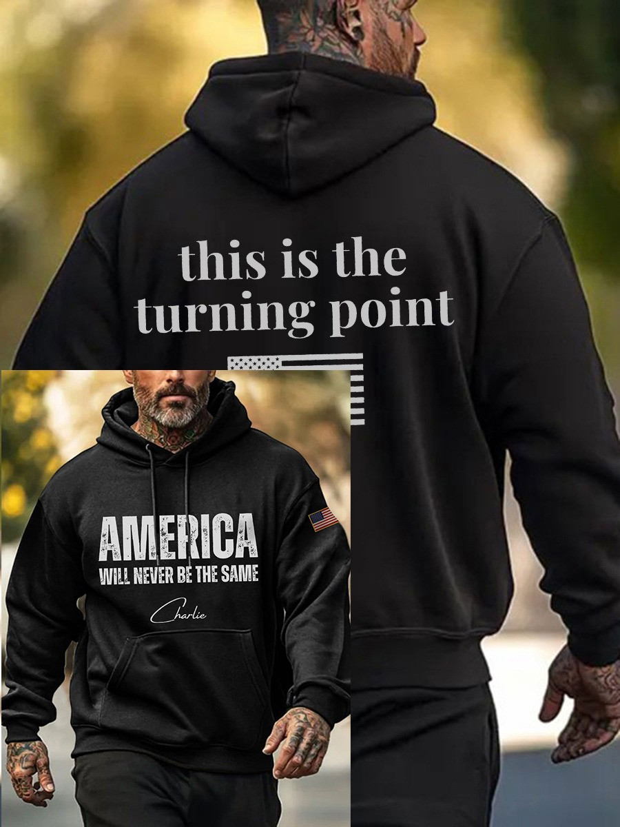 Charlie Kirk This Is The Turning Point Hoodie America Will Never Be The Same TPUSA Merch Charlie Kirk This Is The Turning Point Hoodie America Will Never Be The Same TPUSA Merch