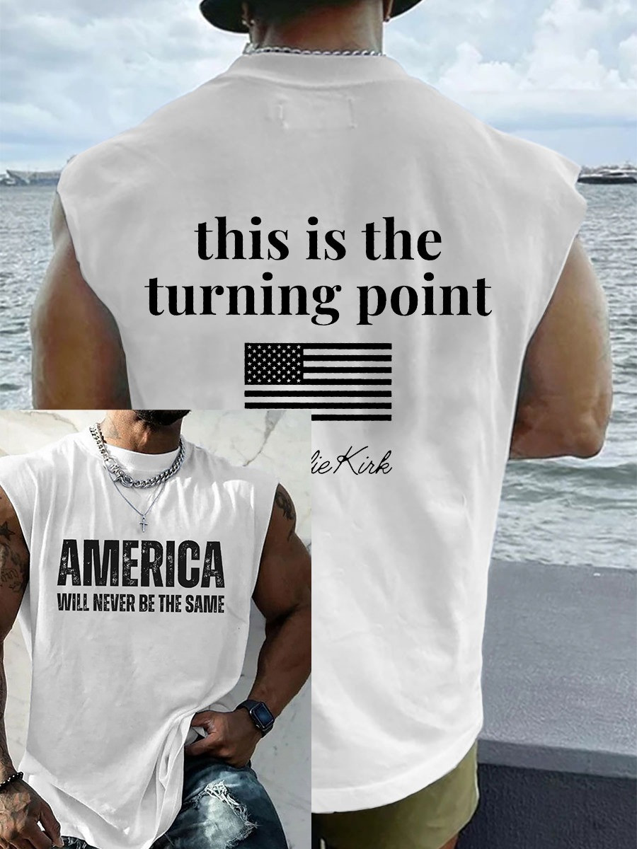 Charlie Kirk This Is The Turning Point Tank Top American Will Never Be The Same TPUSA Merch Charlie Kirk This Is The Turning Point Tank Top American Will Never Be The Same TPUSA Merch