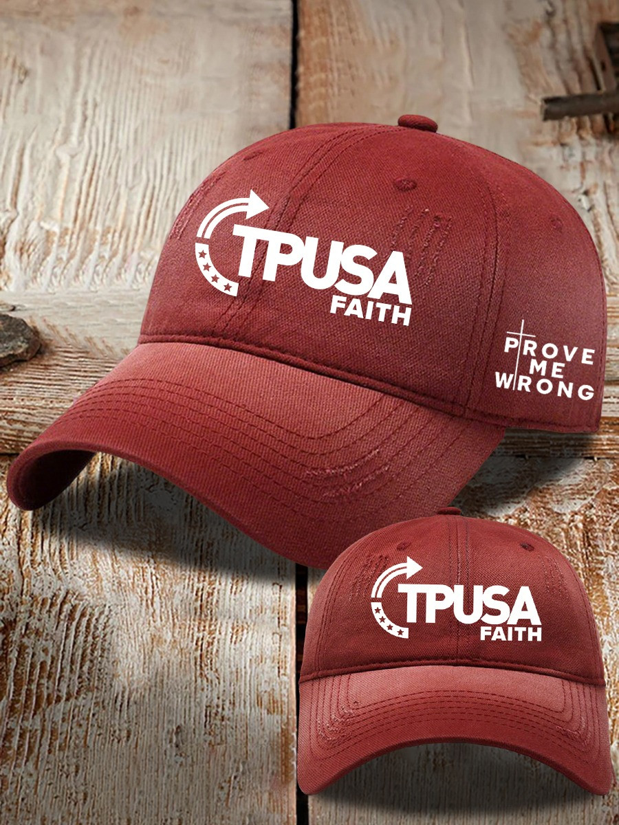 Charlie Kirk TPUSA Faith Hat Prove Me Wrong Turning Point Cap Gifts For Fans Charlie Kirk TPUSA Faith Hat Prove Me Wrong Turning Point Cap Gifts For Fans