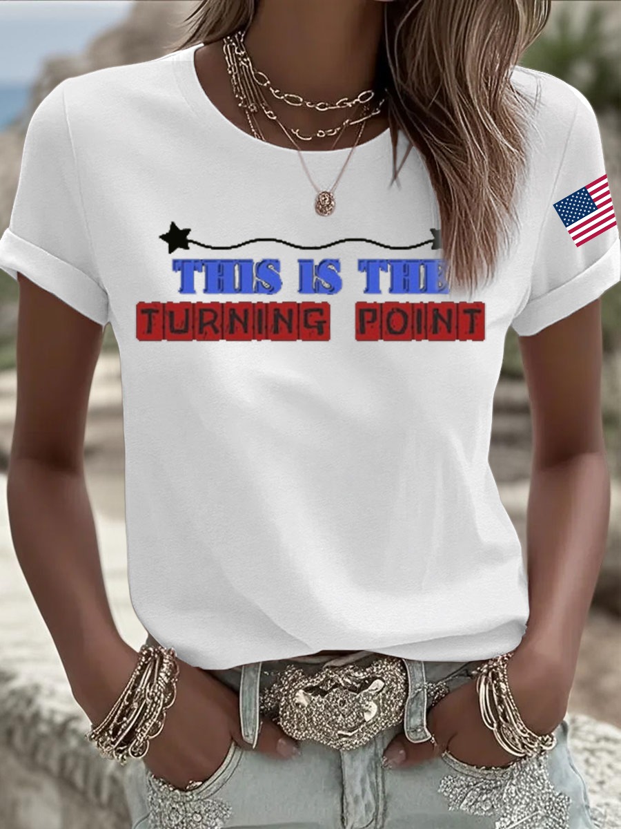 Charlie Kirk TPUSA T-shirt This Is The Turning Point Unique Memorial Shirt Charlie Kirk TPUSA T-shirt This Is The Turning Point Unique Memorial Shirt