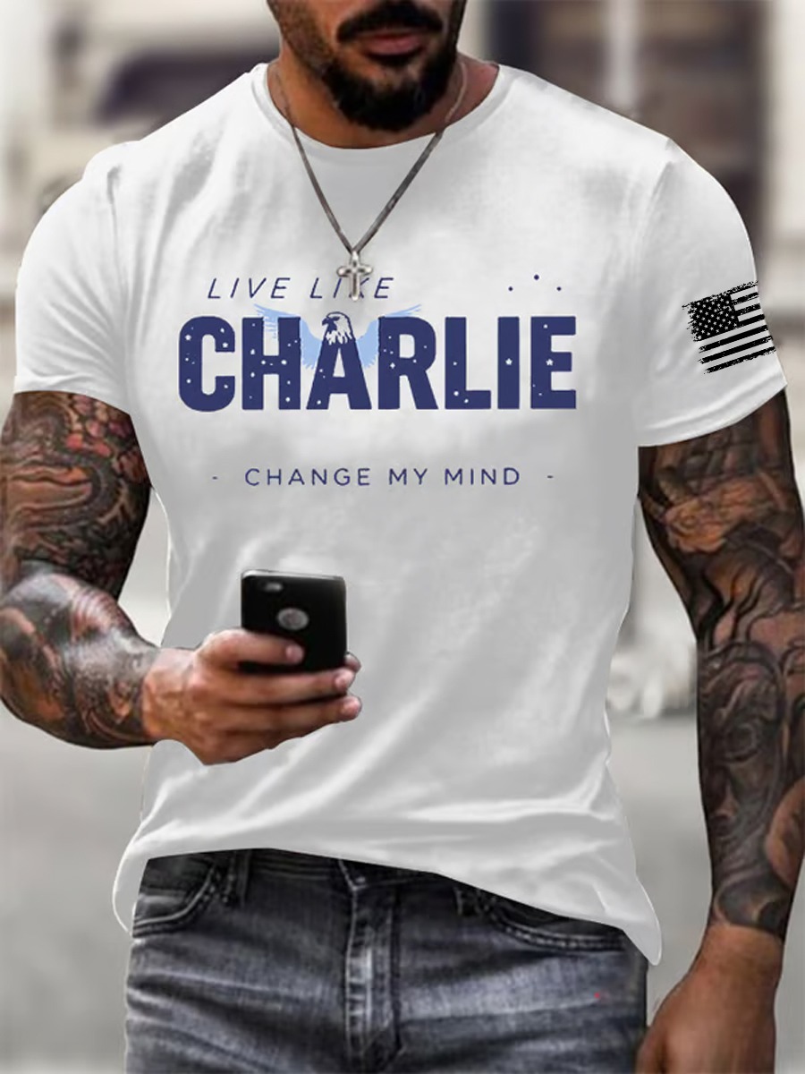 Eagle Live Like Charlie Kirk T-Shirt Change My Mind Charlie Kirk Shirt Gifts Eagle Live Like Charlie Kirk T-Shirt Change My Mind Charlie Kirk Shirt Gifts
