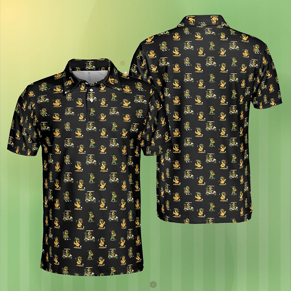 Funny Duck Playing Golf Polo Shirt Cute Duck Golf Polo Shirt Gifts For Duck Lovers Funny Duck Playing Golf Polo Shirt Cute Duck Golf Polo Shirt Gifts For Duck Lovers