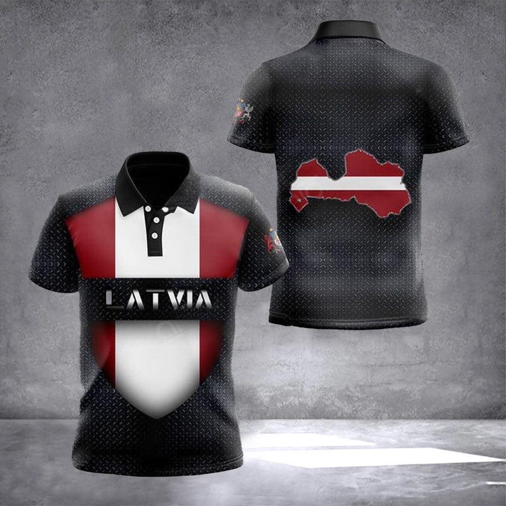 Latvia Flag Map Shield Polo Shirt Clothing Latvian Christmas Gifts Latvia Flag Map Shield Polo Shirt Clothing Latvian Christmas Gifts
