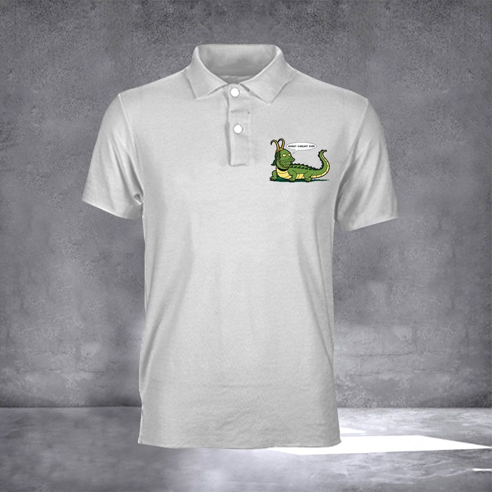 Loki Polo Shirt Worst Variant Ever T-Shirt Alligator Clothing Logo Loki Polo Shirt Worst Variant Ever T-Shirt Alligator Clothing Logo