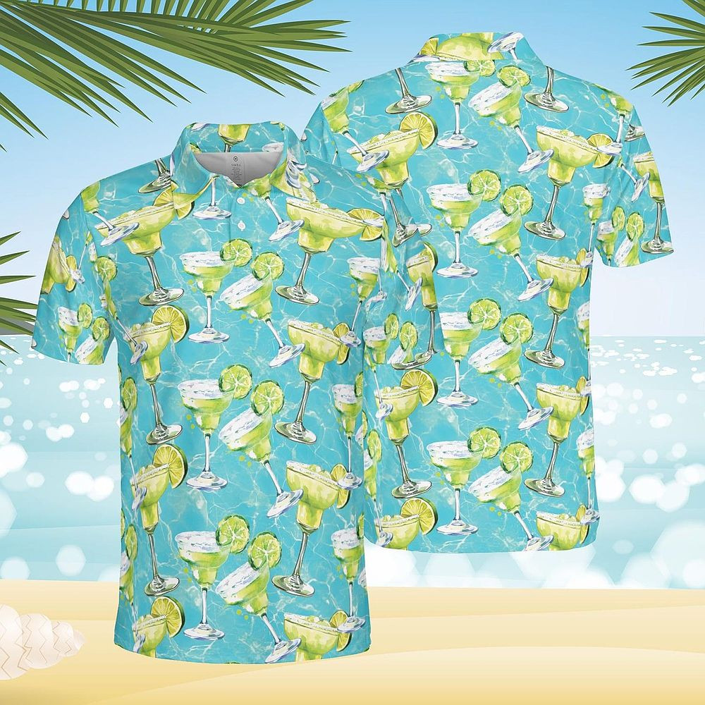 Margarita Cocktail Polo Shirt Summer Golf Polo Shirts For Men Gifts For Husband Margarita Cocktail Polo Shirt Summer Golf Polo Shirts For Men Gifts For Husband