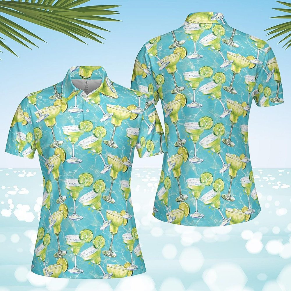 Margarita Cocktail Women's Polo Shirt Cocktail Summer Shirt Cocktail Lover Gift Margarita Cocktail Women's Polo Shirt Cocktail Summer Shirt Cocktail Lover Gift