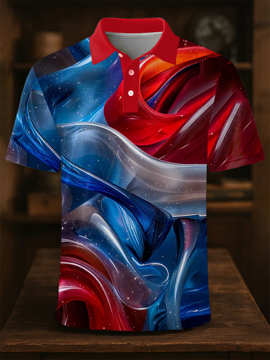 Patriotic Independence Day Polo Shirt Red White Blue Gift for USA Pride Celebrations Patriotic Independence Day Polo Shirt Red White Blue Gift for USA Pride Celebrations