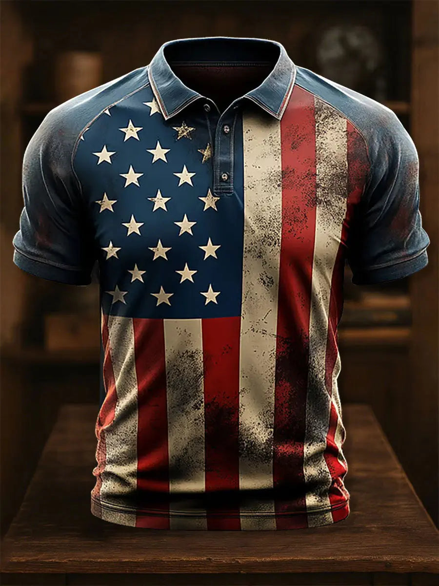 Patriotic USA Flag Casual Button Down Shirt Gift for 4th of July and American Pride Fans Patriotic USA Flag Casual Button Down Shirt Gift for 4th of July and American Pride Fans