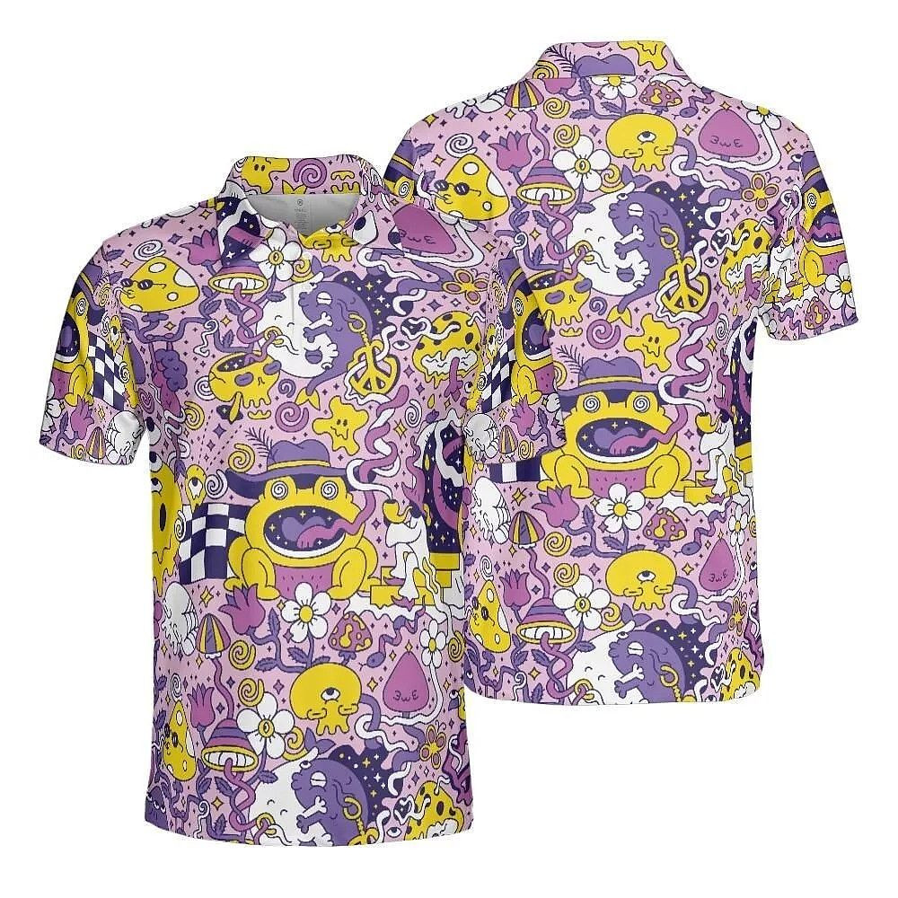 Purple Psychedelic Polo Shirt Gifts For My Boyfriend Purple Psychedelic Polo Shirt Gifts For My Boyfriend