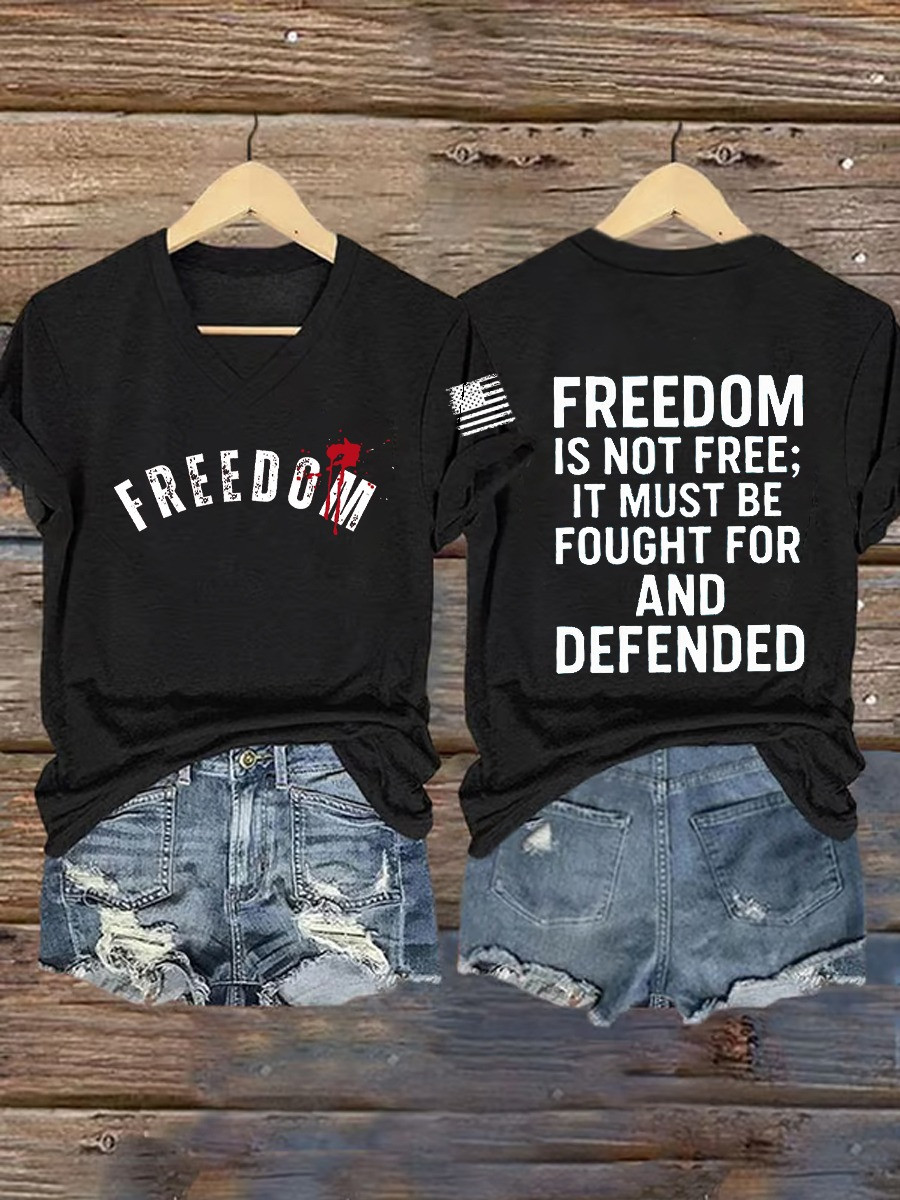 Rest In Peace Charlie Kirk Freedom Women's V-neck Shirt Turning Point Merch Store Gifts Rest In Peace Charlie Kirk Freedom Women's V-neck Shirt Turning Point Merch Store Gifts