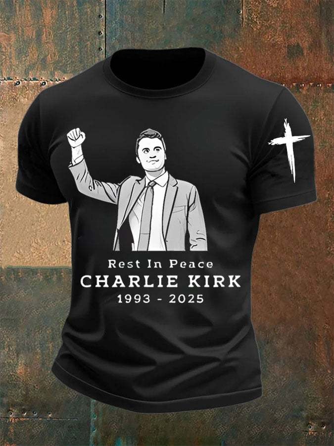 Rest In Peace Charlie Kirk T-Shirt 1993 2025 RIP Charlie Kirk TPUSA Supporters Gifts For Men Rest In Peace Charlie Kirk T-Shirt 1993 2025 RIP Charlie Kirk TPUSA Supporters Gifts For Men