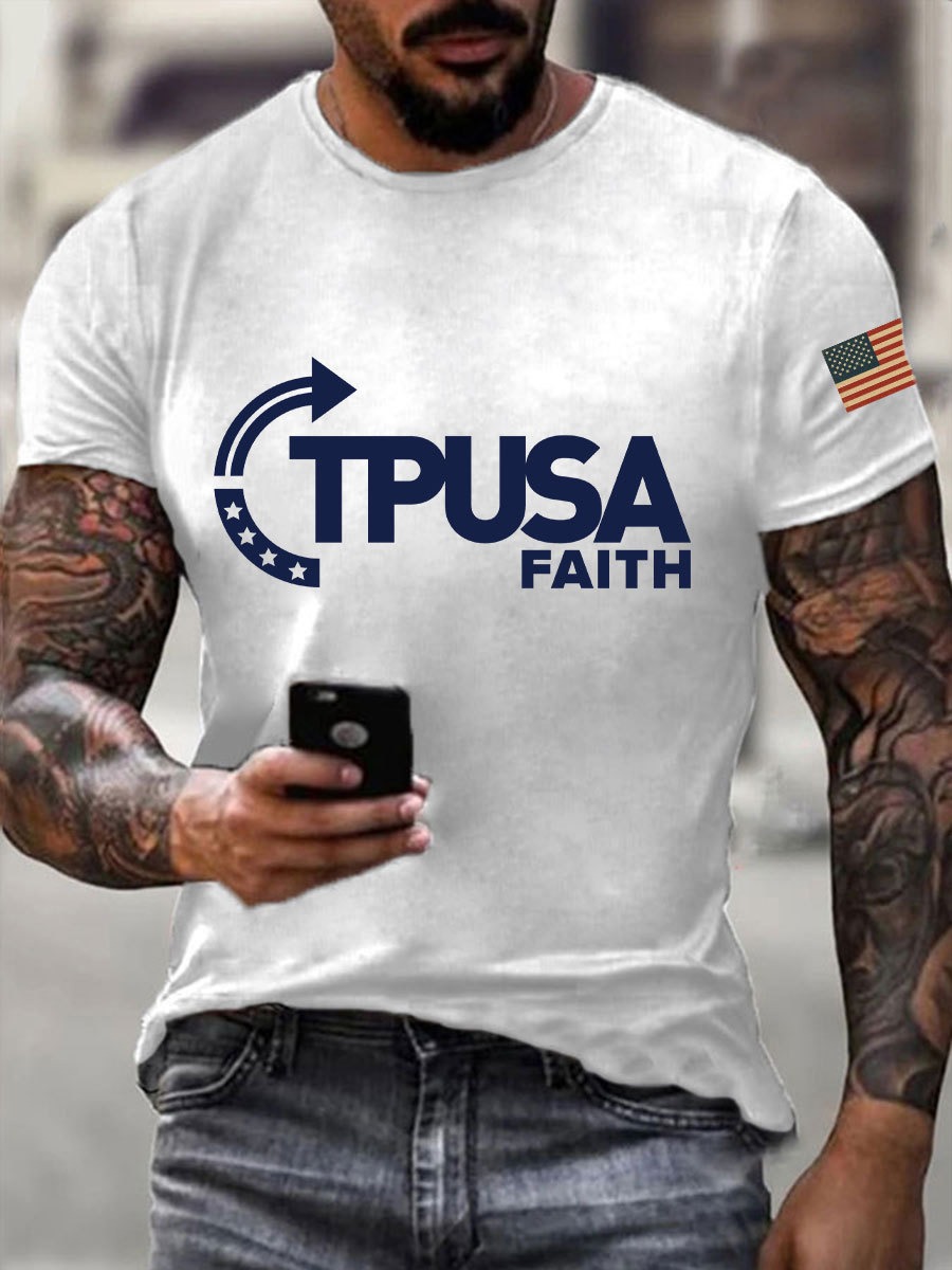 RIP Charlie Kirk Mens Shirt TPUSA Faith Turning Point USA Merch Charlie Kirk Clothing RIP Charlie Kirk Mens Shirt TPUSA Faith Turning Point USA Merch Charlie Kirk Clothing