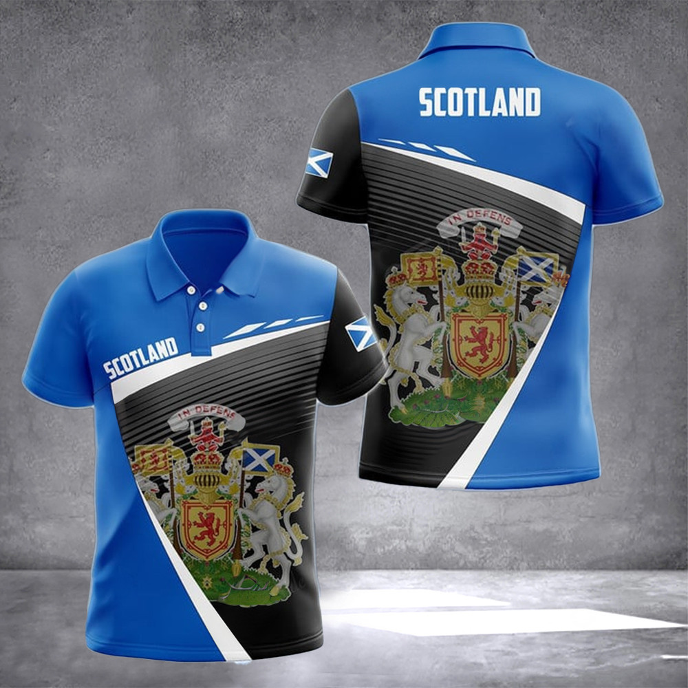 Scotland Coat Of Arms Polo Shirt Scotland Crest Of Arms Scottish Heraldry Emblem Scotland Coat Of Arms Polo Shirt Scotland Crest Of Arms Scottish Heraldry Emblem
