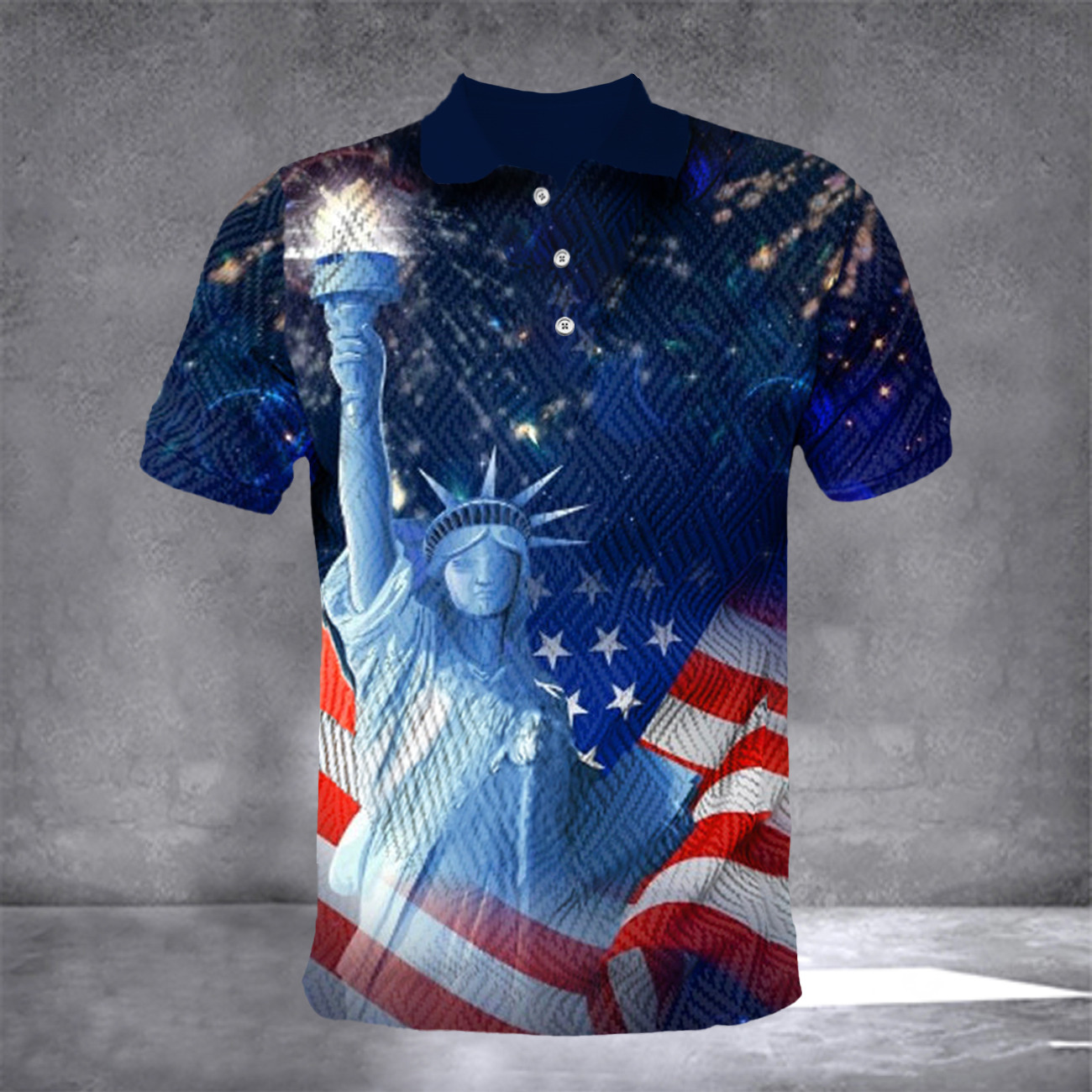 Statue Of Liberty Polo Shirt Independence Day Patriotic Apparel Gift For Son Statue Of Liberty Polo Shirt Independence Day Patriotic Apparel Gift For Son