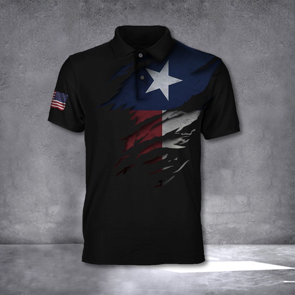 Texas Polo Shirt American State Texas Flag T-Shirt Apparel Patriotic Gift For Men Texas Polo Shirt American State Texas Flag T-Shirt Apparel Patriotic Gift For Men