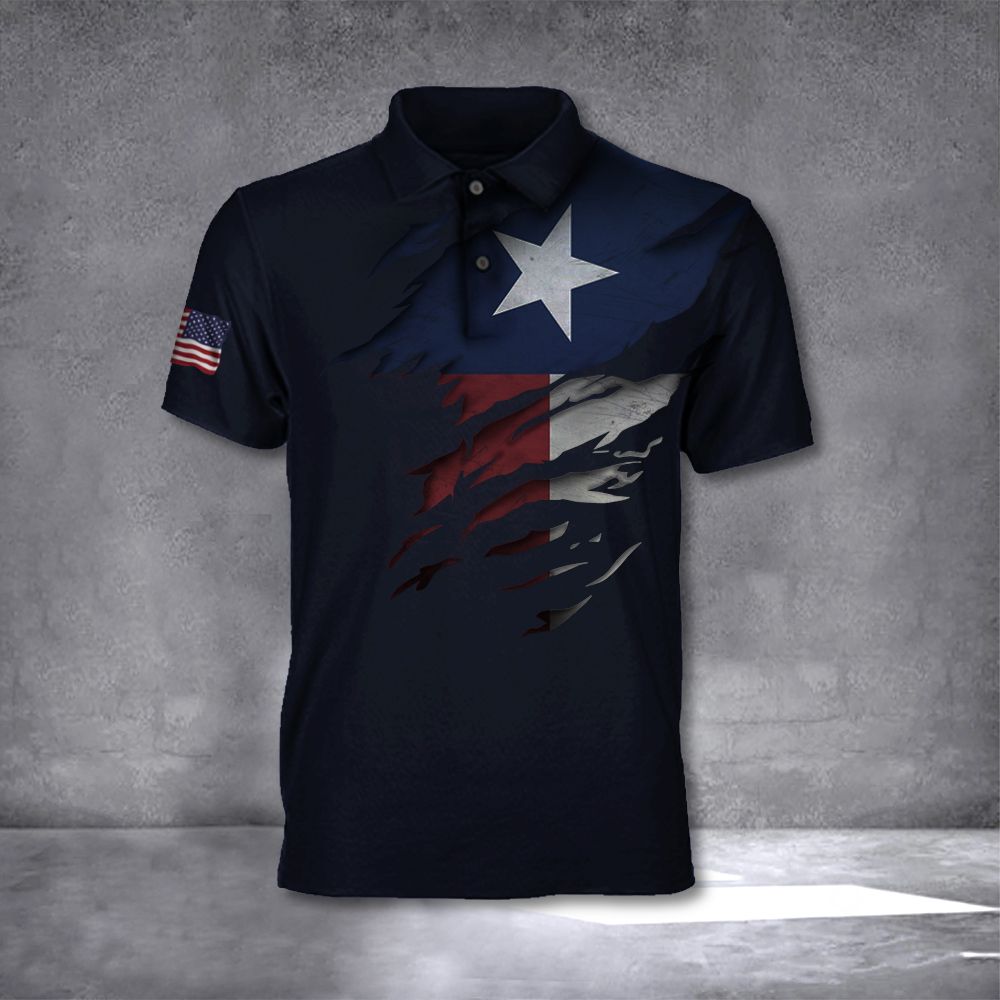 Texas Polo Shirt American State Texas Flag T-Shirt Apparel Patriotic Gift For Men Texas Polo Shirt American State Texas Flag T-Shirt Apparel Patriotic Gift For Men