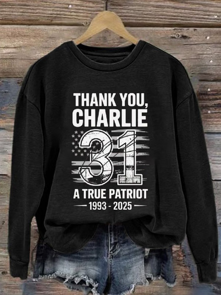 Thank You Charlie Kirk Sweatshirt 31 A True Patriot Charlie Kirk Merch Store Clothing Thank You Charlie Kirk Sweatshirt 31 A True Patriot Charlie Kirk Merch Store Clothing