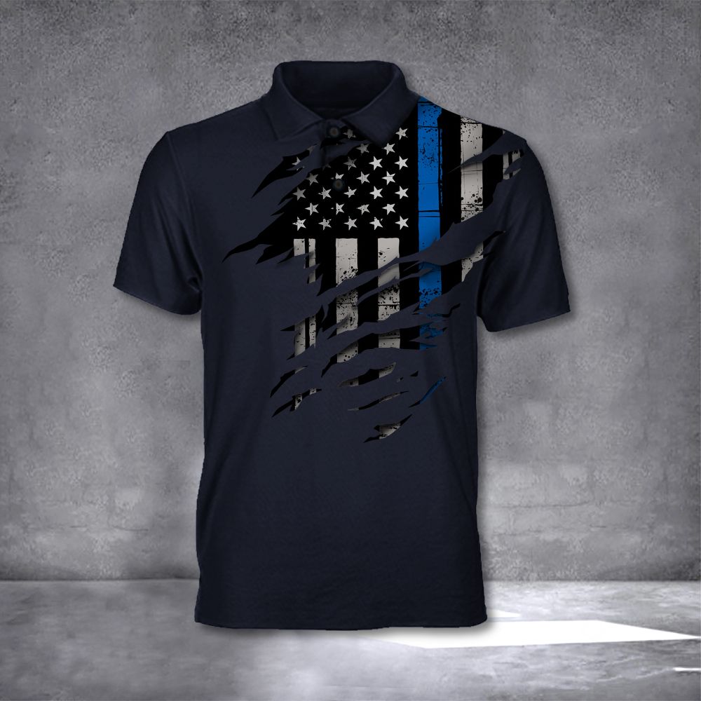 Thin Blue Line Polo Shirt Support US Law Enforcement Police Gift Thin Blue Line Apparel Thin Blue Line Polo Shirt Support US Law Enforcement Police Gift Thin Blue Line Apparel