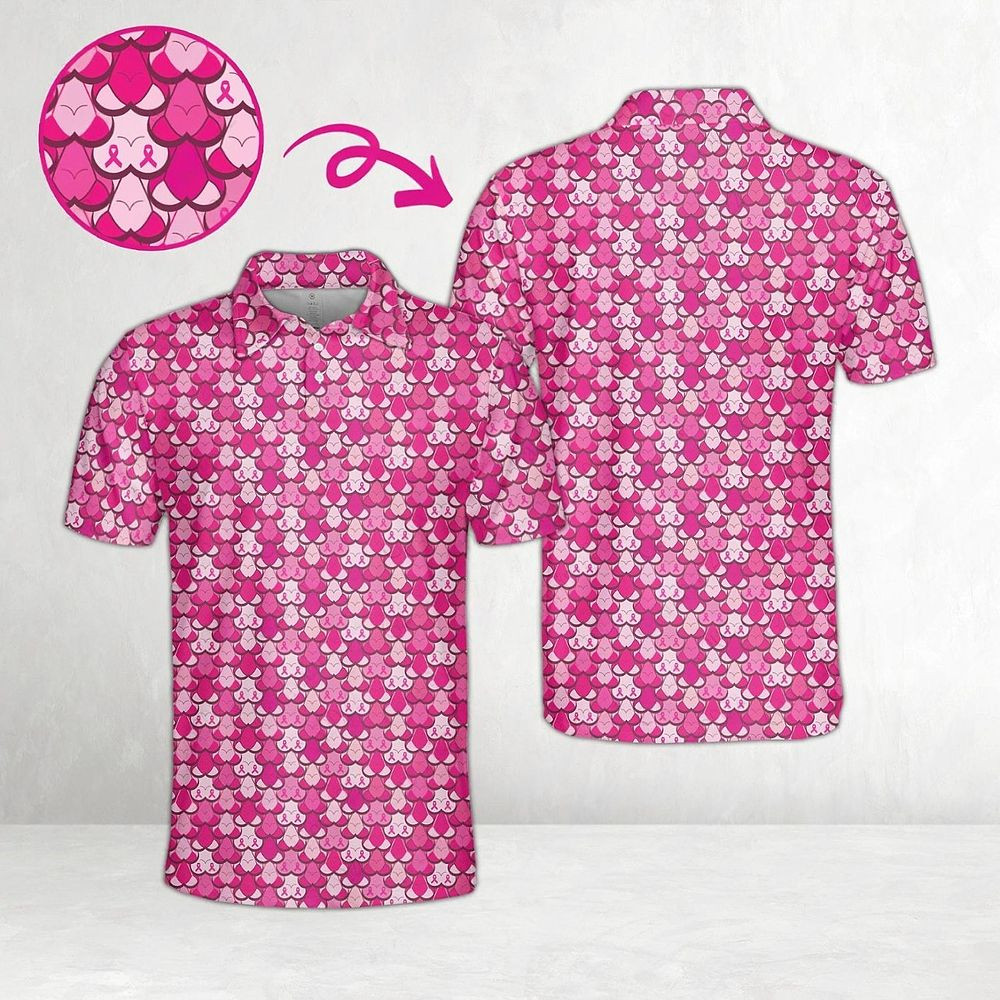 Titties Breast Cancer Awareness Polo Shirt Pink Ribbon Breast Cancer Survivor Polo Funny Gifts Titties Breast Cancer Awareness Polo Shirt Pink Ribbon Breast Cancer Survivor Polo Funny Gifts