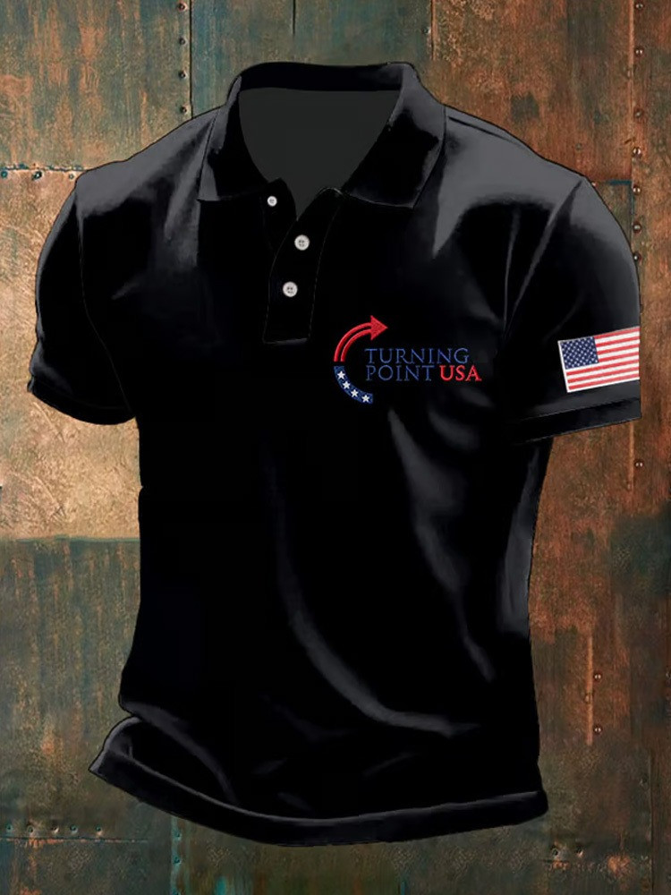 Turning Point USA Charlie Kirk Polo Shirt Charlie Kirk Memorial Shirt Turning Point USA Charlie Kirk Polo Shirt Charlie Kirk Memorial Shirt