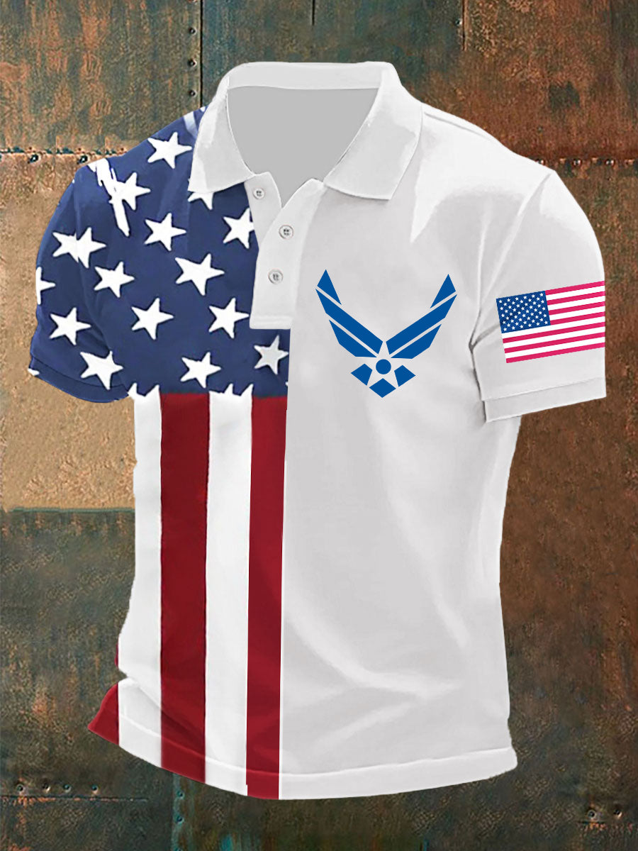 United States Air Force Polo Shirt Patriotic Gift for USA Supporters American Pride Wear United States Air Force Polo Shirt Patriotic Gift for USA Supporters American Pride Wear