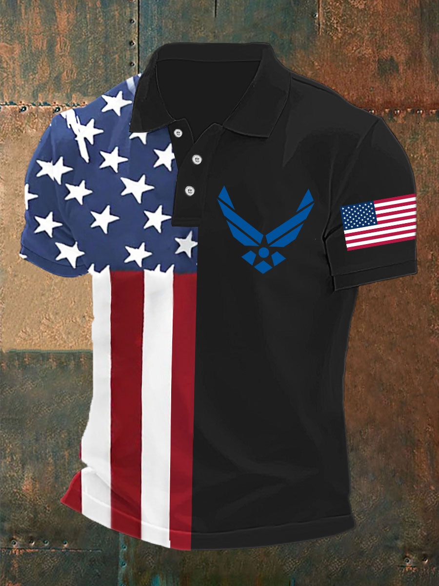 United States Air Force Polo Shirt Patriotic Gift for USA Supporters American Pride Wear United States Air Force Polo Shirt Patriotic Gift for USA Supporters American Pride Wear