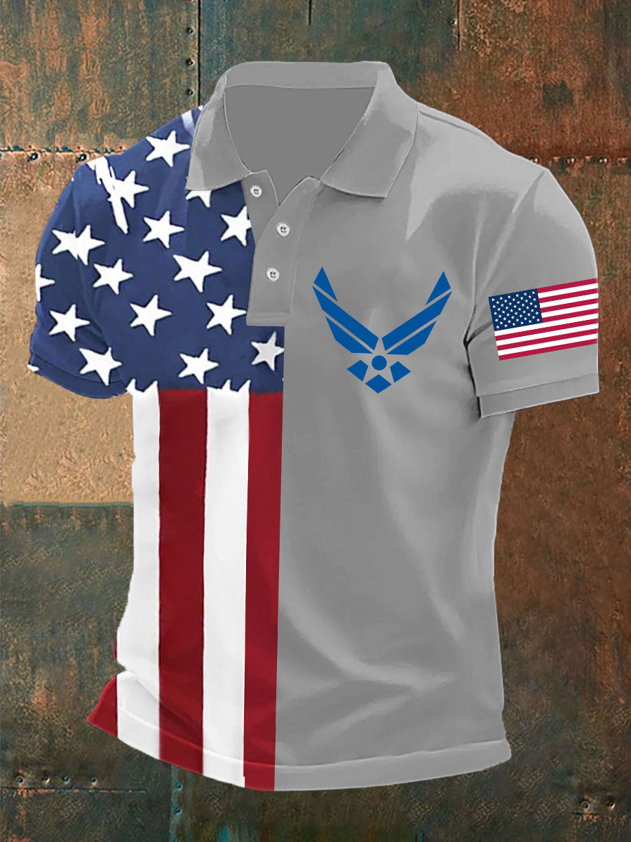 United States Air Force Polo Shirt Patriotic Gift for USA Supporters American Pride Wear United States Air Force Polo Shirt Patriotic Gift for USA Supporters American Pride Wear
