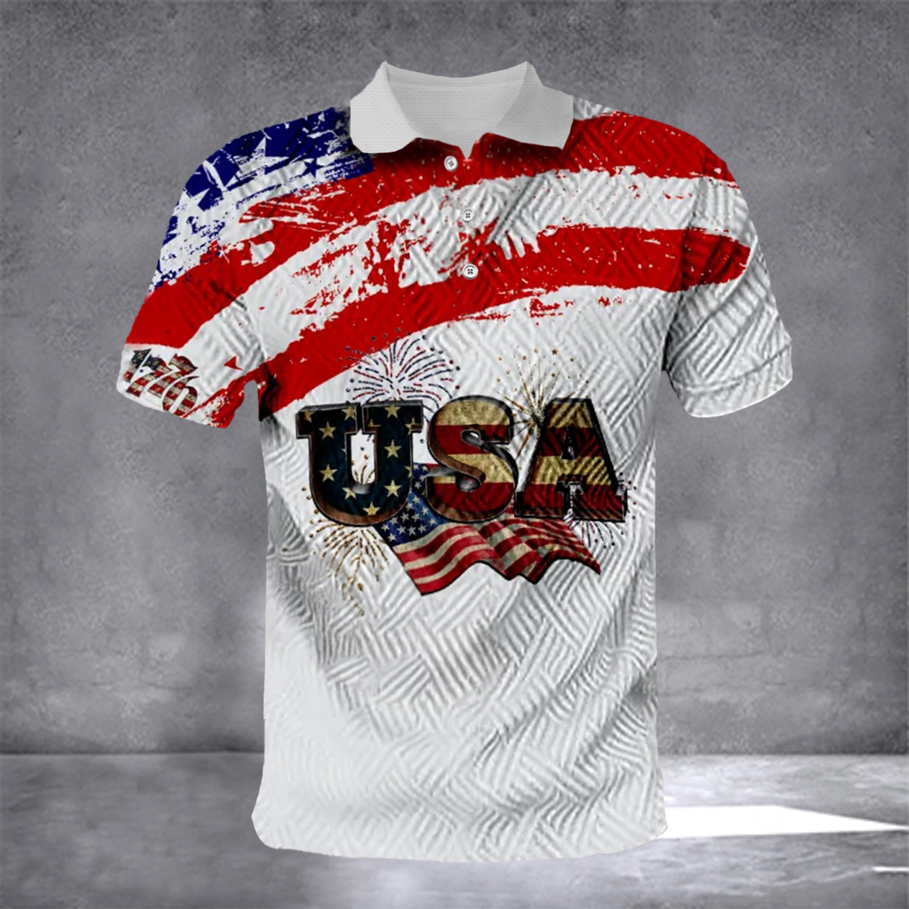 USA American Flag Polo Shirt 4th Of July Clothing Patriotic Gifts For Him USA American Flag Polo Shirt 4th Of July Clothing Patriotic Gifts For Him