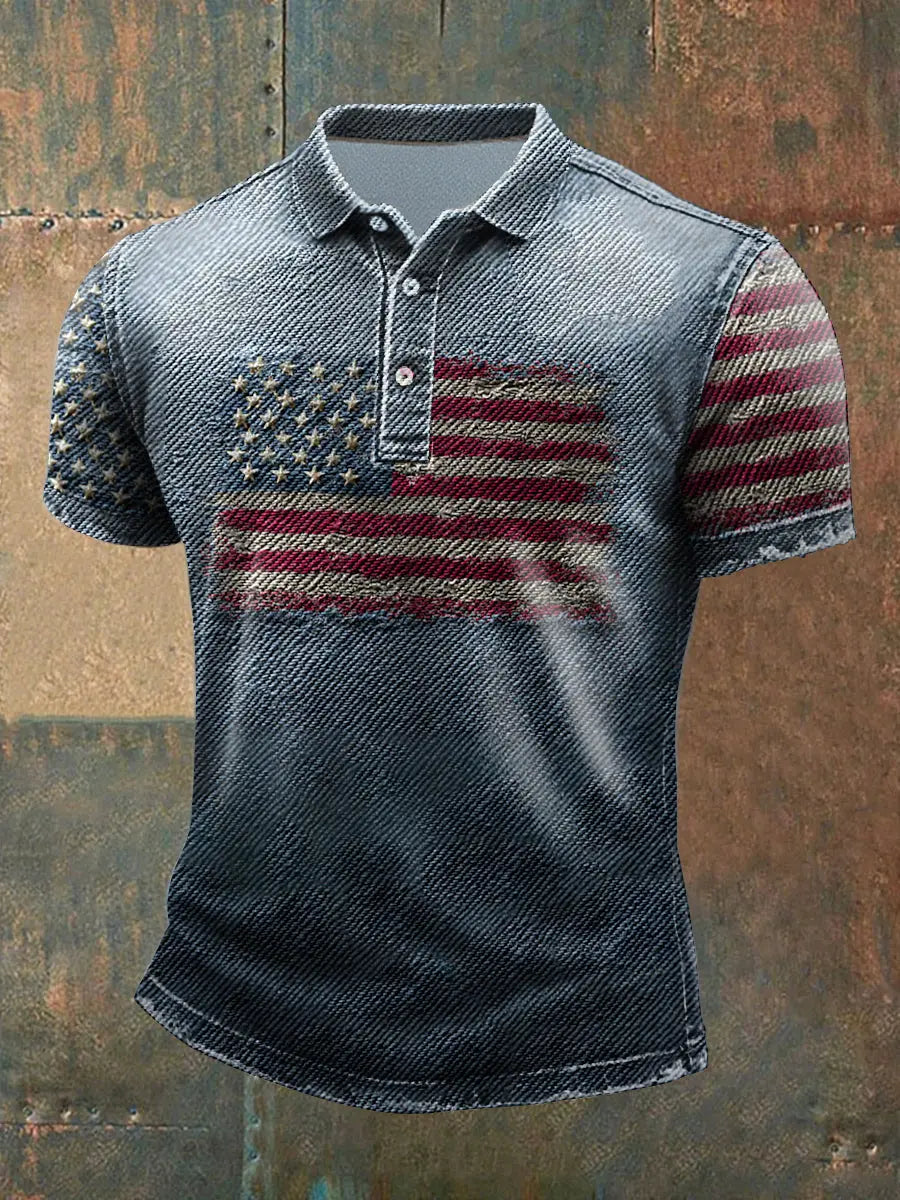 USA Flag 1776 Polo Shirt Patriotic Gift for American Pride Supporters Casual Wear USA Flag 1776 Polo Shirt Patriotic Gift for American Pride Supporters Casual Wear