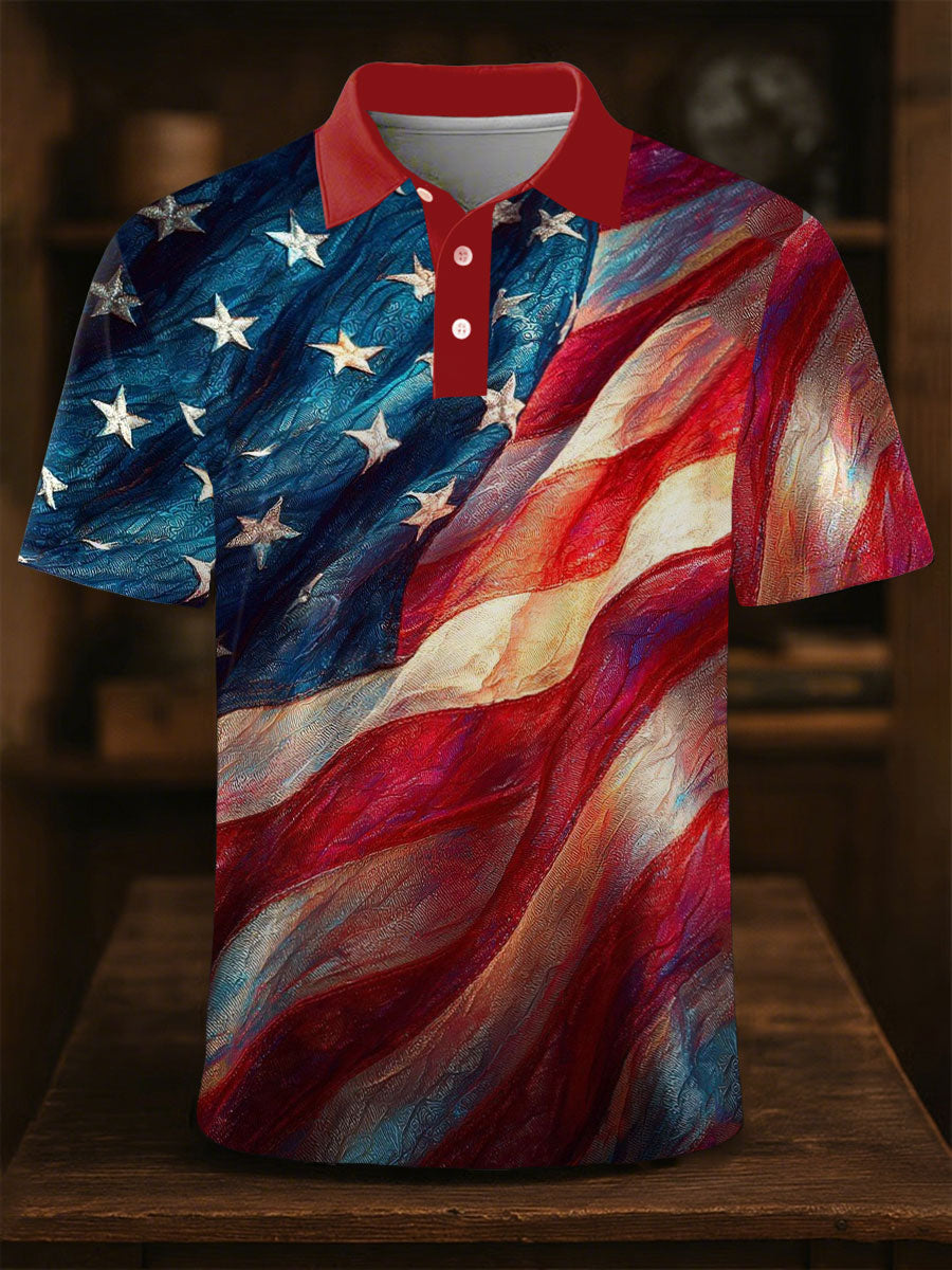 USA Flag Button Down Shirt Patriotic Gift for Independence Day Supporters Men's Clothing USA Flag Button Down Shirt Patriotic Gift for Independence Day Supporters Men's Clothing
