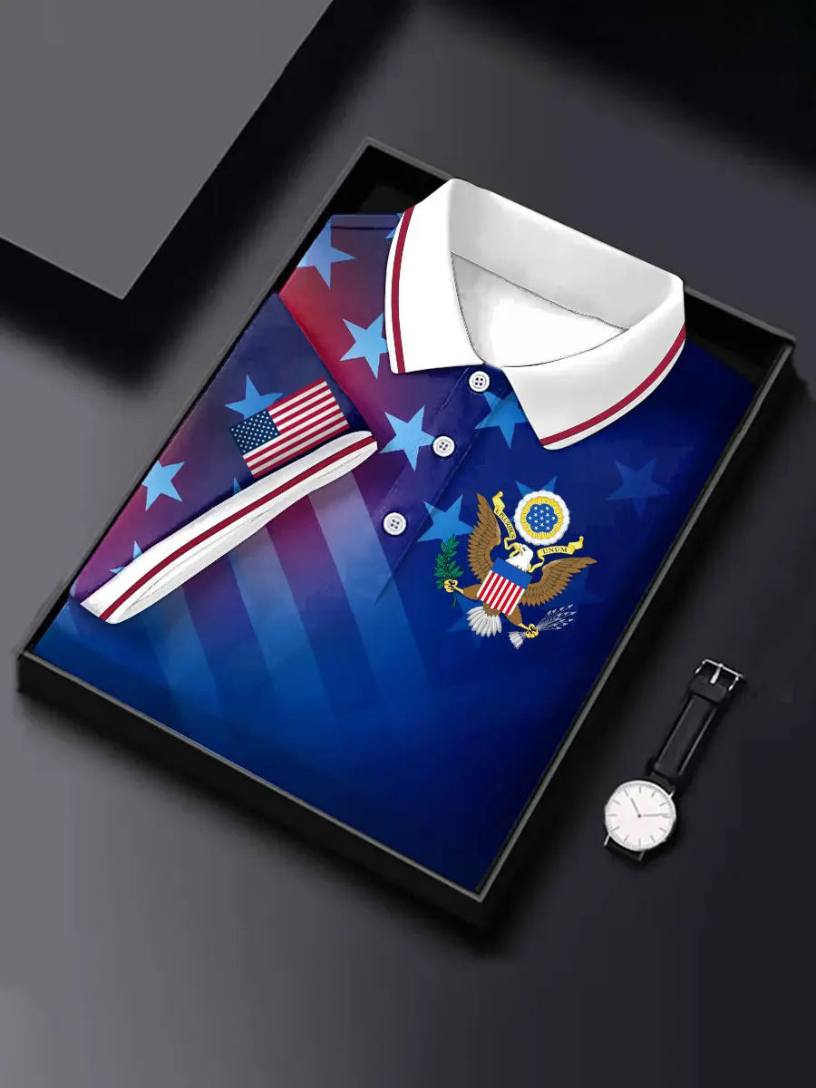 USA Patriotic Polo Shirt Short Sleeve Gift for American Pride Enthusiasts USA Patriotic Polo Shirt Short Sleeve Gift for American Pride Enthusiasts