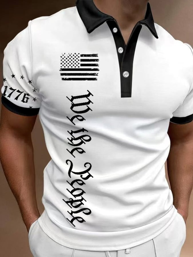 We The People American Flag Polo Shirt Patriotic Apparel Gifts For My Boyfriend We The People American Flag Polo Shirt Patriotic Apparel Gifts For My Boyfriend
