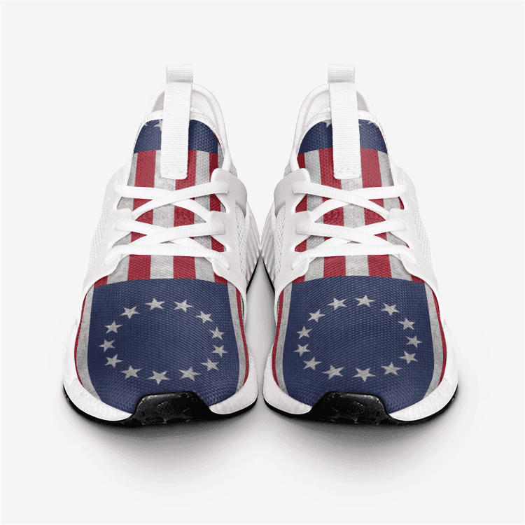 1776 Betsy Ross Flag America Shoes Old Vintage 13 Stars USA Flag Sneakers Gifts For Patriots 1776 Betsy Ross Flag America Shoes Old Vintage 13 Stars USA Flag Sneakers Gifts For Patriots