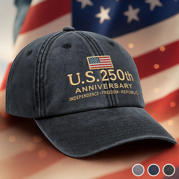 250th Anniversary The United States Hat Embroidered USA Patriotic Hat Gifts For Military 250th Anniversary The United States Hat Embroidered USA Patriotic Hat Gifts For Military