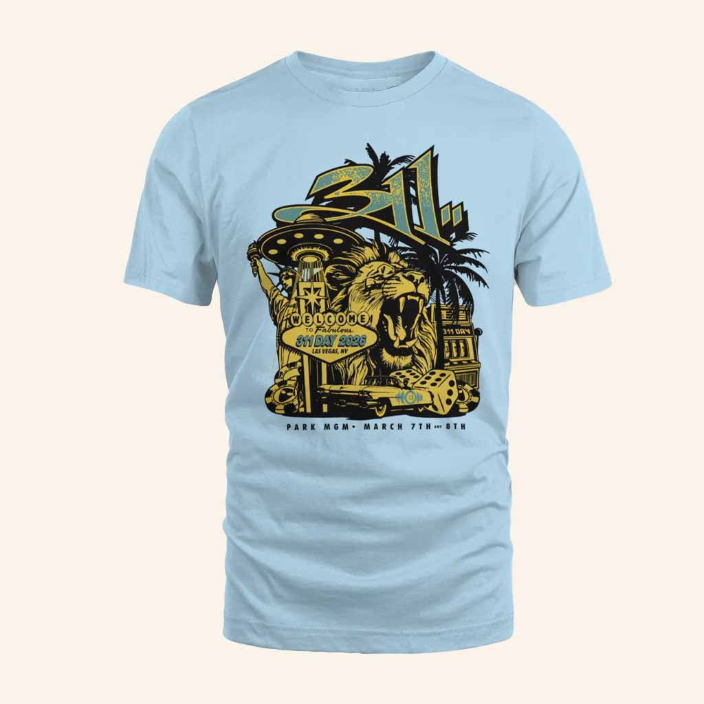 311 Merch 311 Day 2026 Vegas T-Shirt Best Gifts For Rock Music Lovers 311 Merch 311 Day 2026 Vegas T-Shirt Best Gifts For Rock Music Lovers