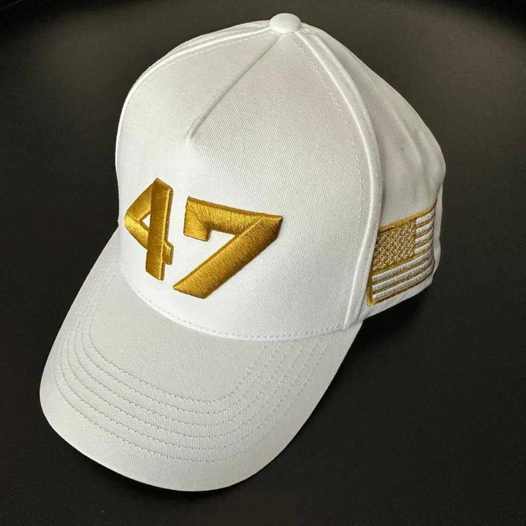 47 Hat Charlie Kirk Trump Gold Embroidered Hat Charlie Kirk Merch Patriotic Gifts For Dad 47 Hat Charlie Kirk Trump Gold Embroidered Hat Charlie Kirk Merch Patriotic Gifts For Dad