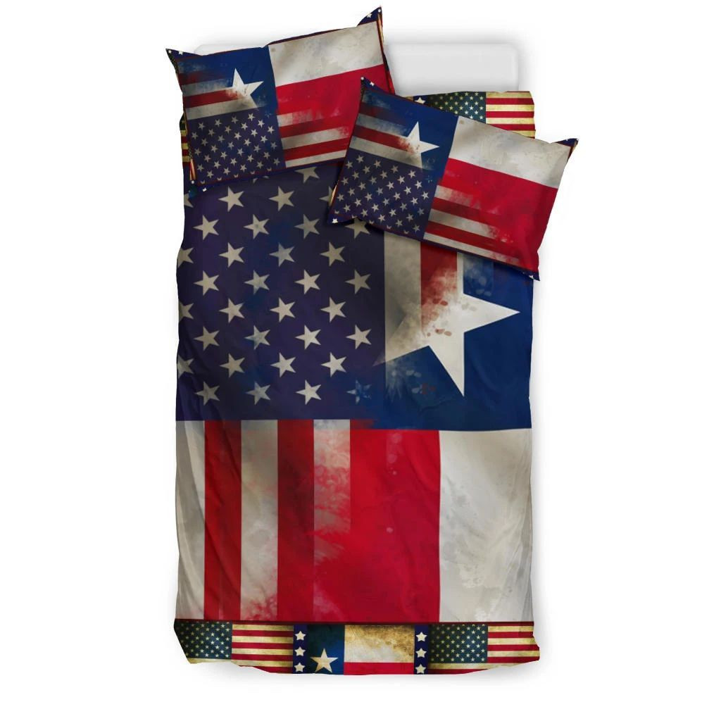 4th Of July Texas Flag And American Flag Bedding Set Duvet Covers Patriotic Gifts 4th Of July Texas Flag And American Flag Bedding Set Duvet Covers Patriotic Gifts