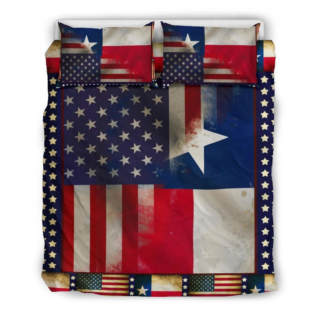 4th Of July Texas Flag And American Flag Bedding Set Duvet Covers Patriotic Gifts 4th Of July Texas Flag And American Flag Bedding Set Duvet Covers Patriotic Gifts