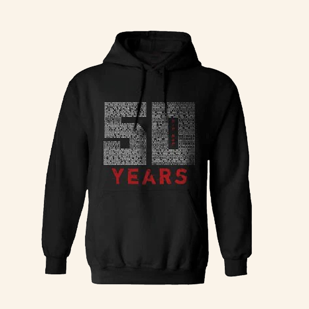 50 Cent Merch 50 Years Of Hip Hop Hoodie Unique Gifts For Music Lovers 50 Cent Merch 50 Years Of Hip Hop Hoodie Unique Gifts For Music Lovers
