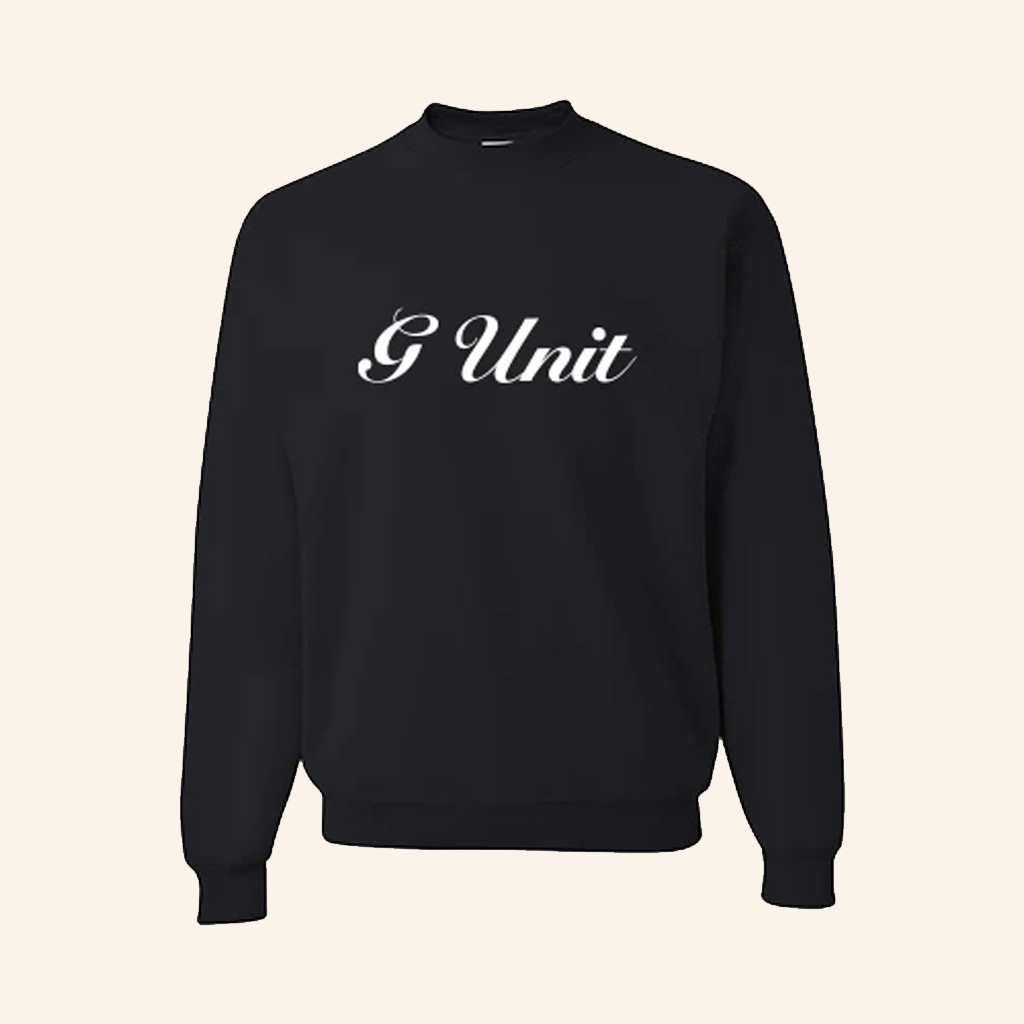 50 Cent Merch G Unit Black Sweatshirt Music Related Gifts For Guys 50 Cent Merch G Unit Black Sweatshirt Music Related Gifts For Guys