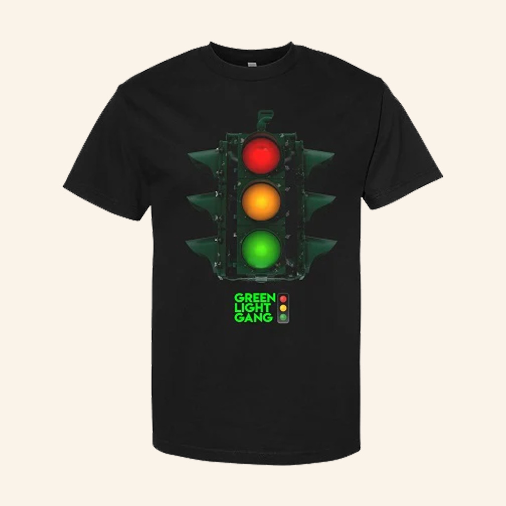 50 Cent Merch Green Light Gang Black T-Shirt Christmas Gifts For Boyfriend 50 Cent Merch Green Light Gang Black T-Shirt Christmas Gifts For Boyfriend