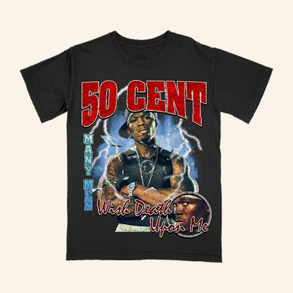 50 Cent Merch Many Men Wish Death Upon Me Photo T-Shirt Music Gift Ideas For Guys 50 Cent Merch Many Men Wish Death Upon Me Photo T-Shirt Music Gift Ideas For Guys