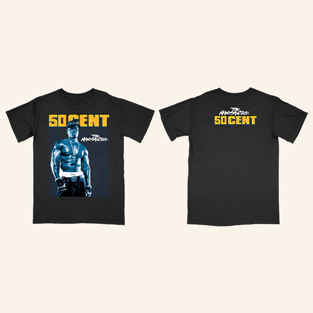 50 Cent Merch The Massacre Photo Black T-Shirt Music Lover Gifts For Him 50 Cent Merch The Massacre Photo Black T-Shirt Music Lover Gifts For Him