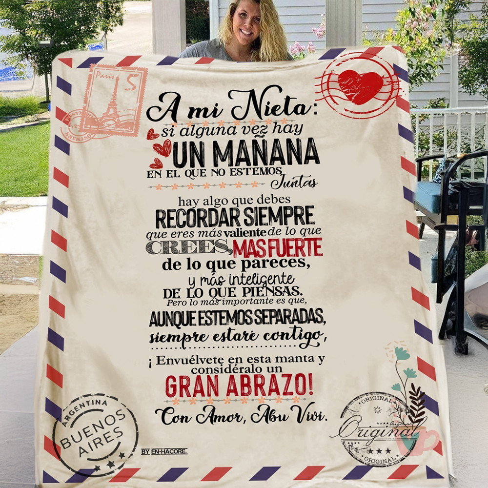 A Mi Nieta Si Alguna Vez Hay Un Manana Blanket Throw Blankets For Couch A Mi Nieta Si Alguna Vez Hay Un Manana Blanket Throw Blankets For Couch
