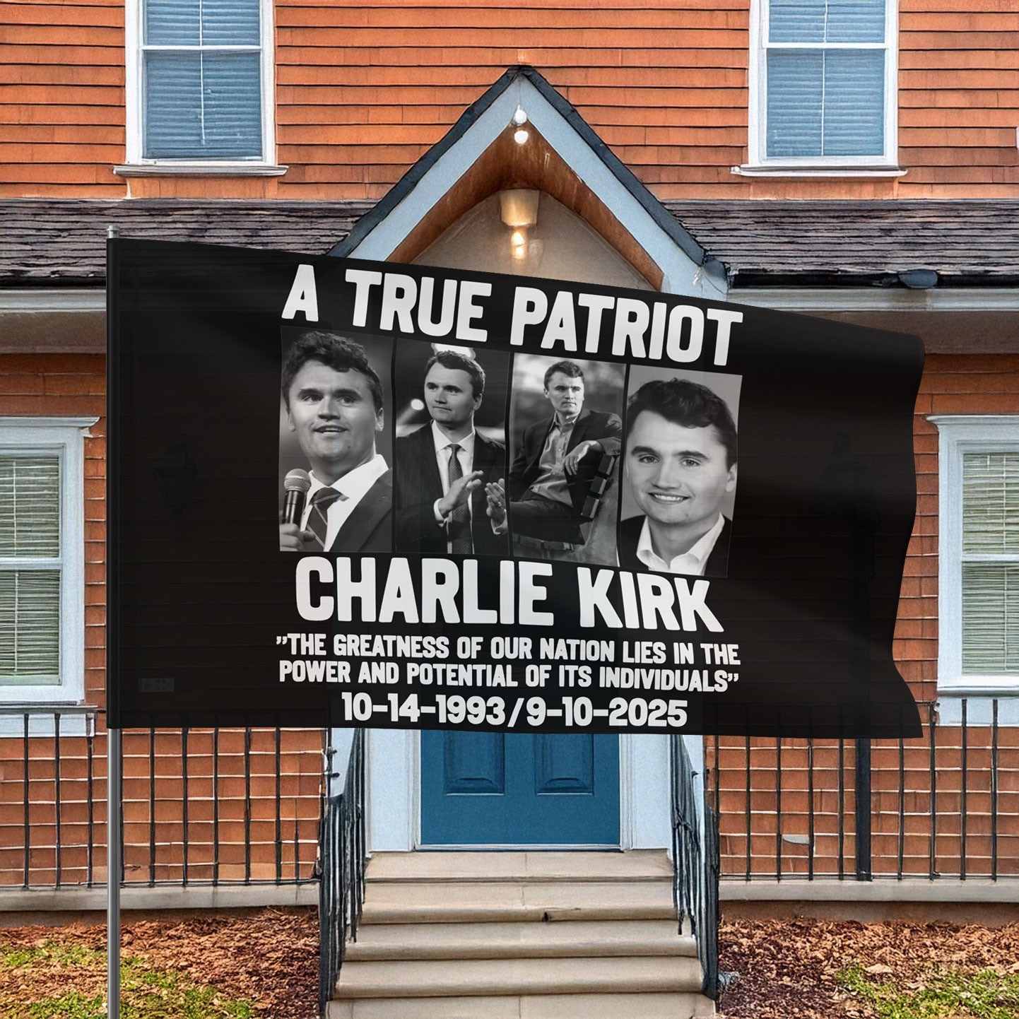 A True Patriot Charlie Kirk Flag A True Patriot Charlie Kirk Flag