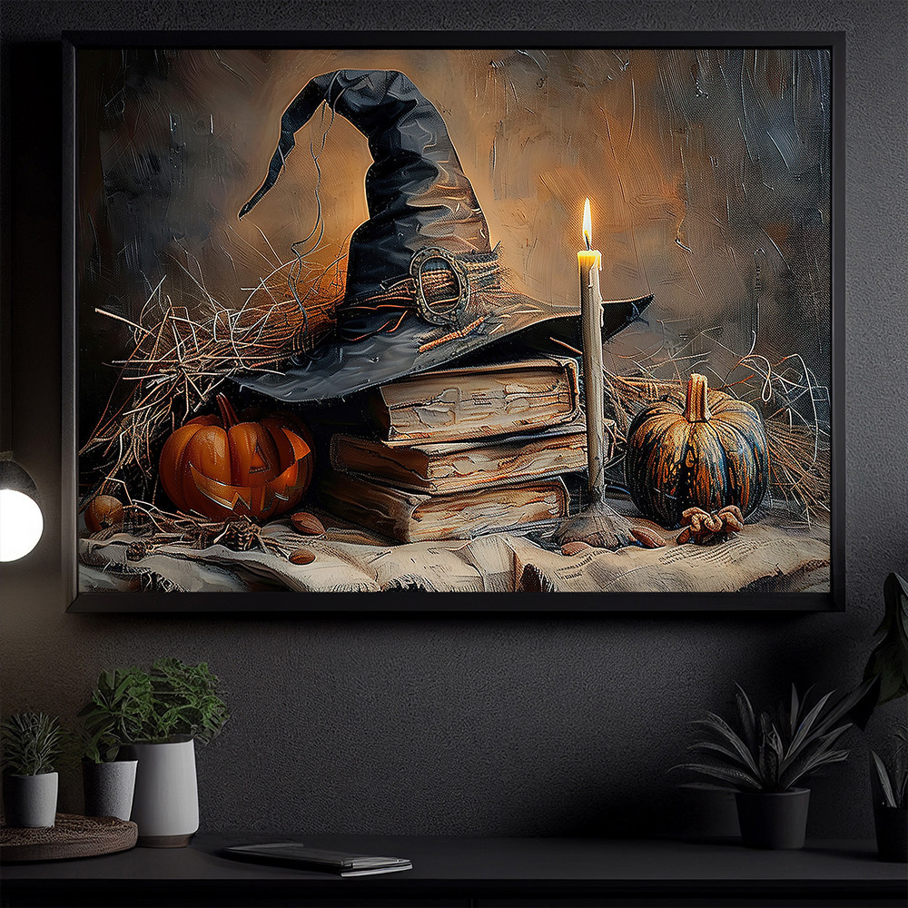 A Witch's Autumn Ritual Poster Spooky Season Wall Art For Living Room Halloween Poster A Witch's Autumn Ritual Poster Spooky Season Wall Art For Living Room Halloween Poster