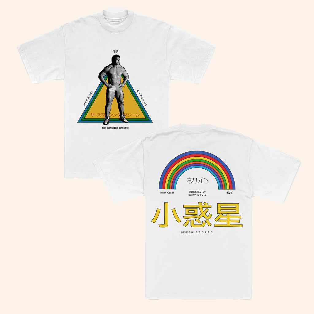 A24films Merch The Smashing Machine X Minor Planet Rainbow T-Shirt Present For Him A24films Merch The Smashing Machine X Minor Planet Rainbow T-Shirt Present For Him