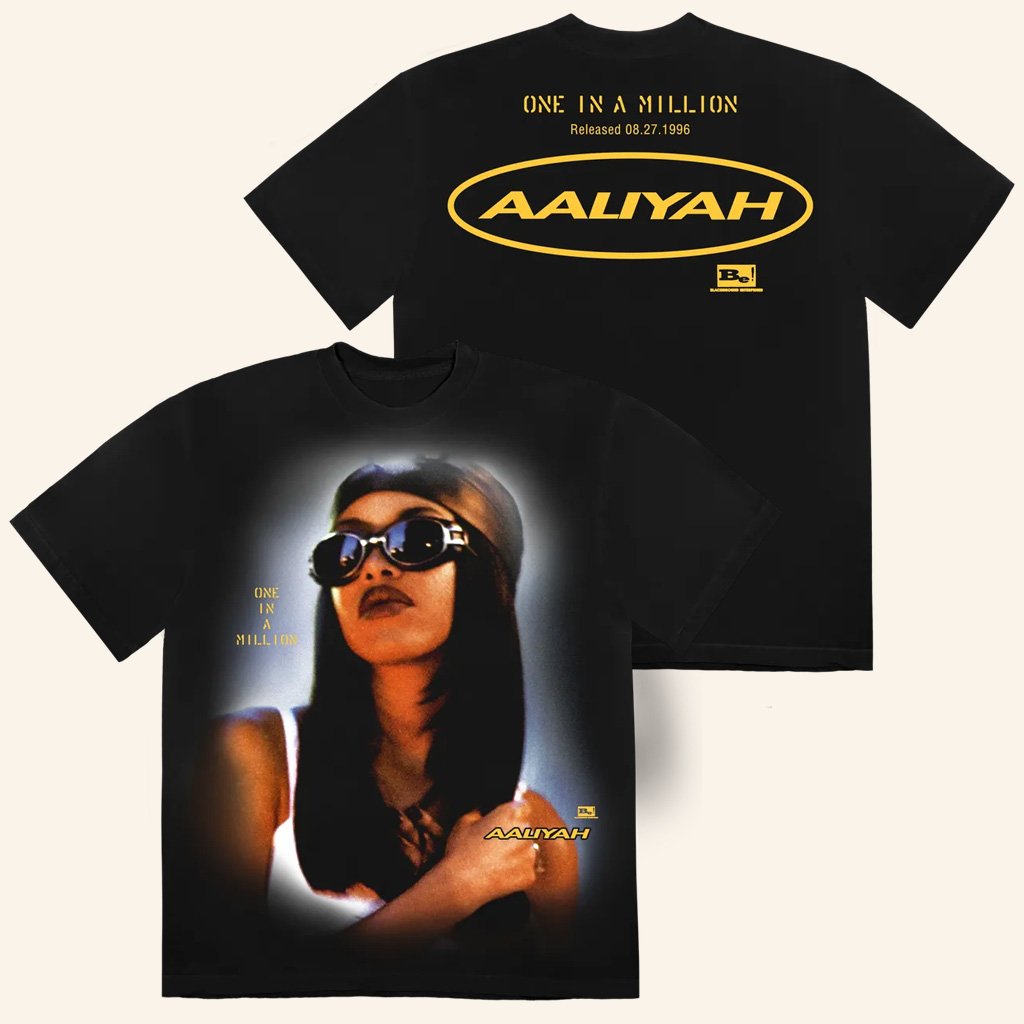 Aaliyah Merch One In A Million Portrait T-Shirt Gifts For Music Enthusiasts Aaliyah Merch One In A Million Portrait T-Shirt Gifts For Music Enthusiasts