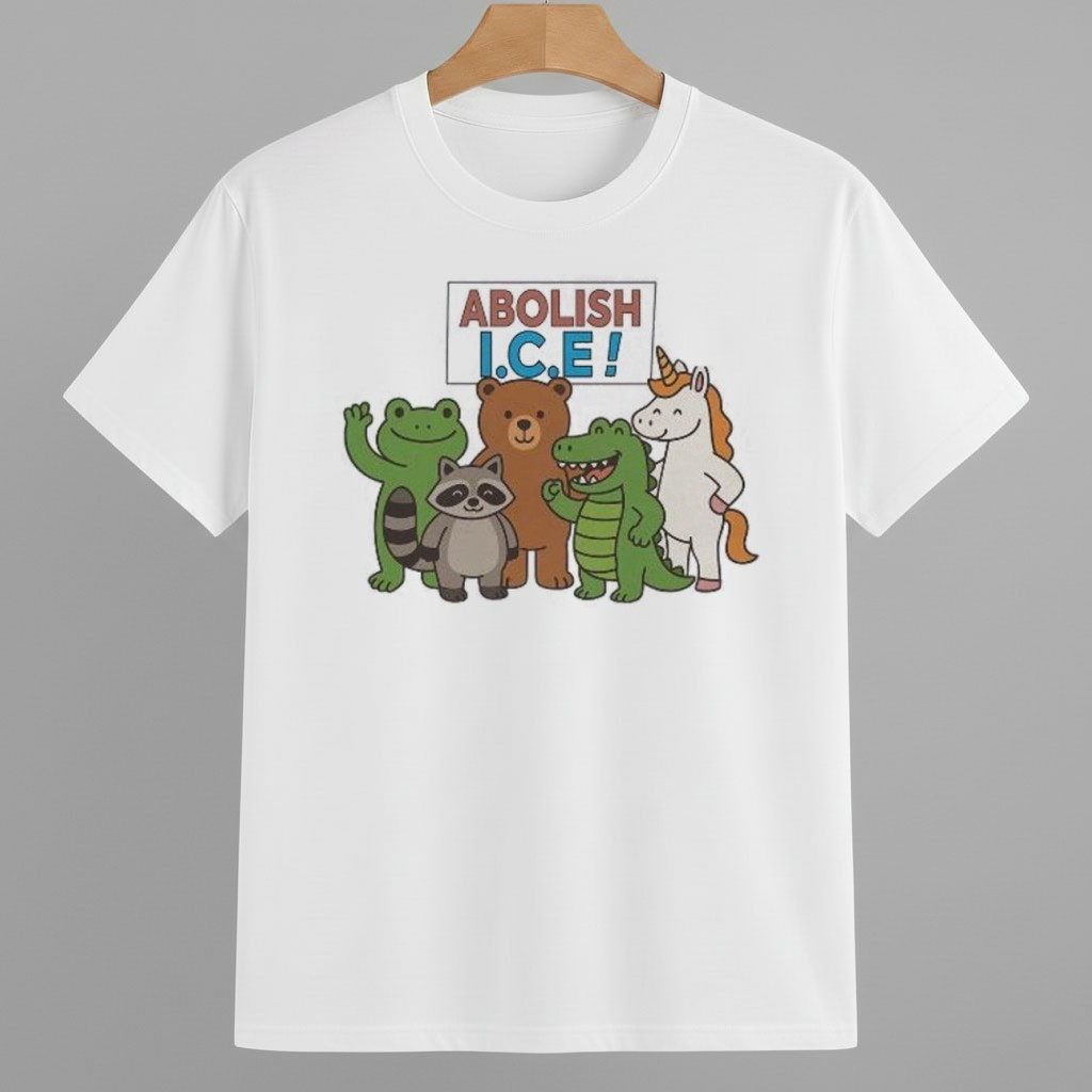 Abolish ICE Frog Unicorn Raccoon Bear Dinosaur Protest Shirt Portland Frog Protest Merch Abolish ICE Frog Unicorn Raccoon Bear Dinosaur Protest Shirt Portland Frog Protest Merch