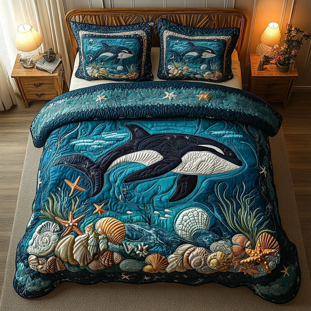Abyssal Majesty Quilted Bedding Set Duvet Cover Bedspreads Whale Themed Presents Abyssal Majesty Quilted Bedding Set Duvet Cover Bedspreads Whale Themed Presents
